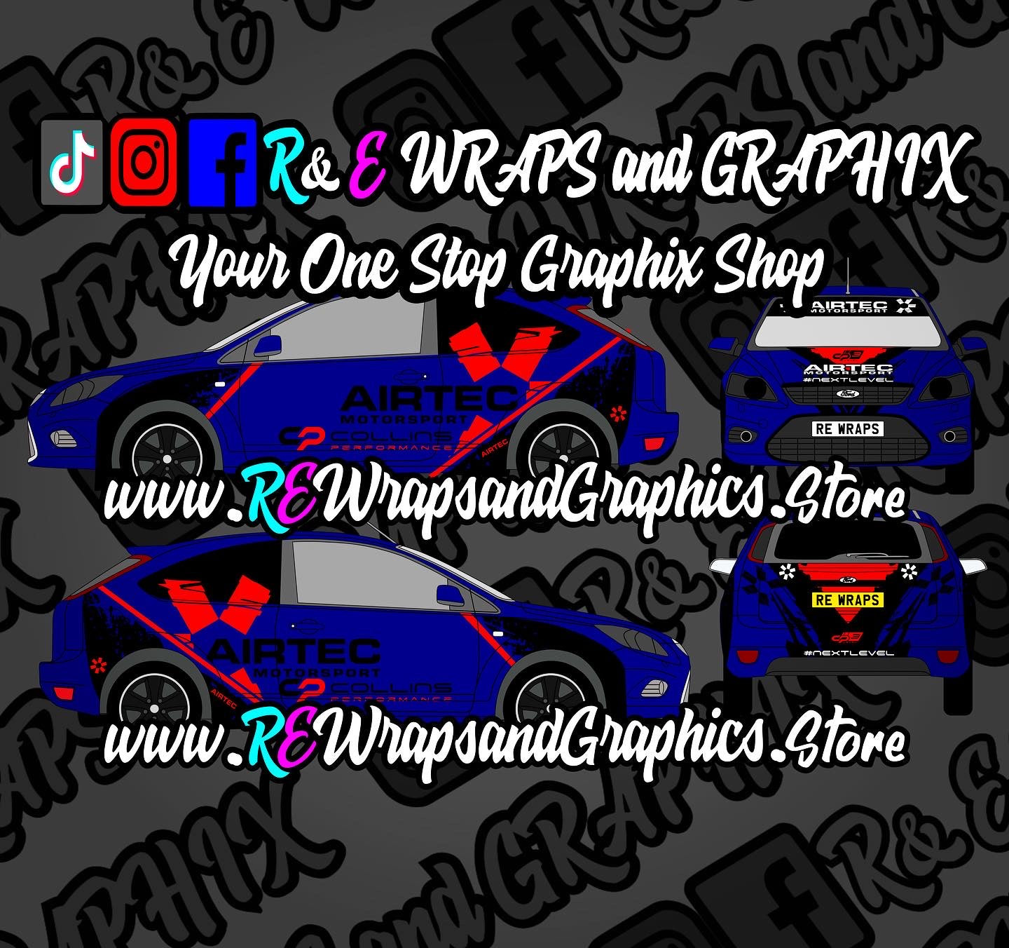 Ford Focus mk2 ST/RS Airtec / Collins Performance Graphic Kit
