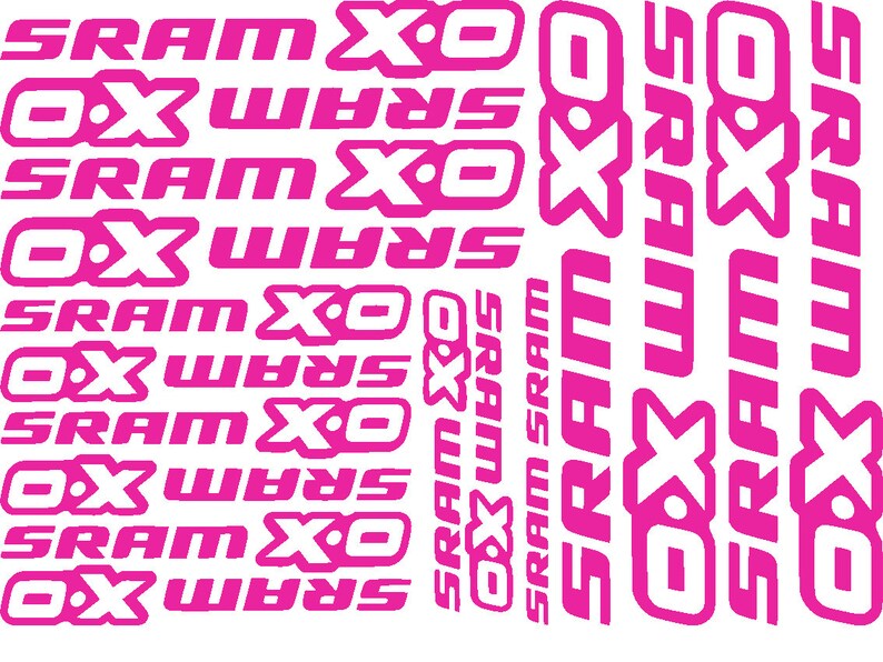 Sram XO Frame Sticker kit