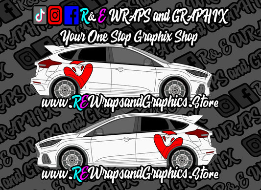 Ford Focus ST/RS Cobra Sport Side Decals