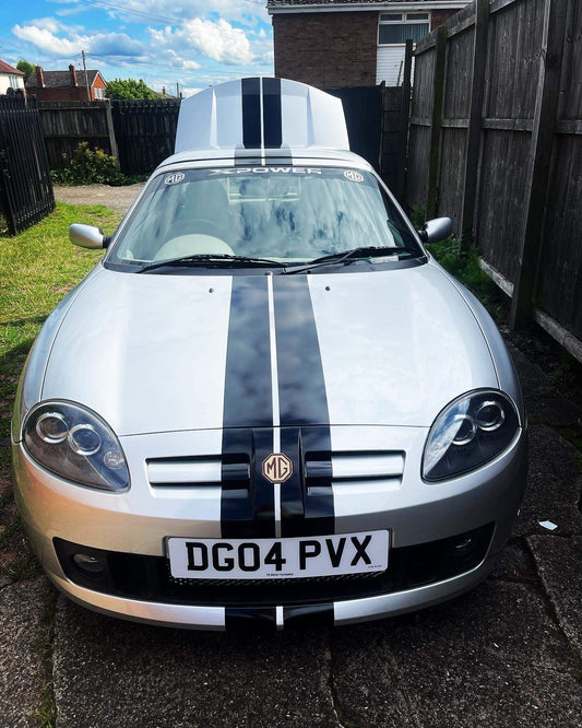 DB5E1F3B-225B-44C4-AB2A-240A8BEFFE6B - R&E Wraps and Graphics LTD - MG Racing Stripes - bonnet, Bonnet stripe, bonnet stripes, Mg racing stripes, racing stripes
