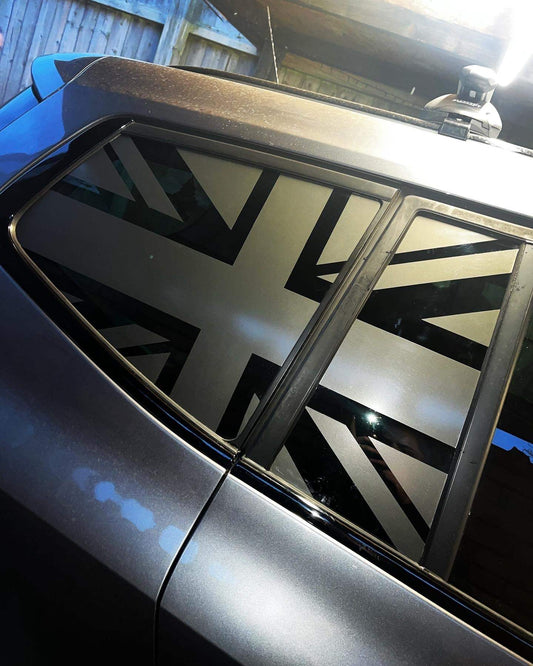 DCAE285E-DCE6-4D92-BA00-E5D205051007 - R&E Wraps and Graphics LTD - 2017 Vauxhall Zafira Tourer Union Jack Window Stickers - Union Jack, Union jack flags, Vauxhall, Vauxhall zafira, window flags, window stickers