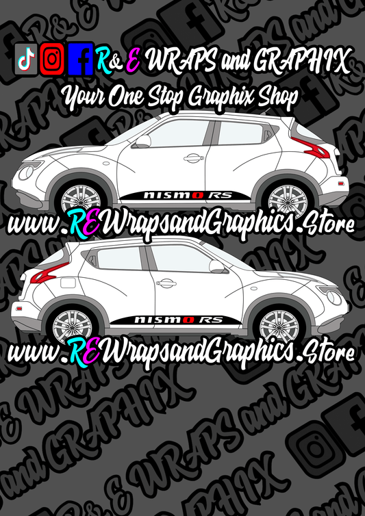 E0B3267C-06F3-47F6-8AE7-CA202E449CF8 - R&E Wraps and Graphics LTD - Nissan Juke Nismo RS Side Stripes