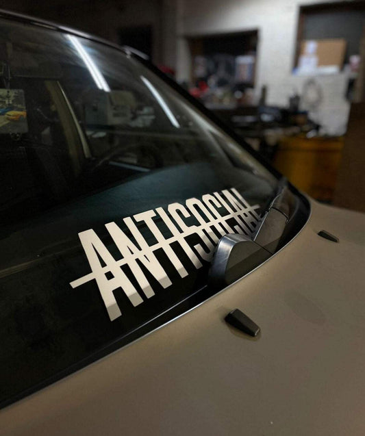 E1B35B80-6763-47E8-A851-53702F34F3BF - R&E Wraps and Graphics LTD - Antisocial Window Sticker - antisocial, antisocial window sticker, rear window sticker, window stickers
