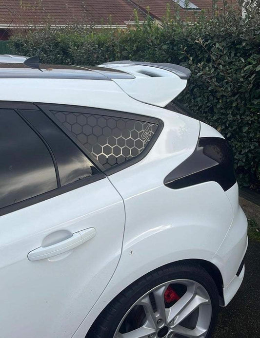 E87B4CB8-373E-4532-9947-957A1E22D431 - R&E Wraps and Graphics LTD - Honey Comb Focus ST MK3 Side Window Stickers - honey comb, side window decals, st window decals, stickers