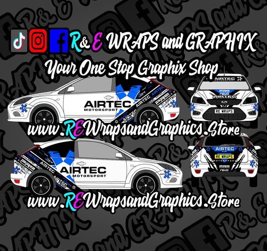 Ford Focus mk2 ST/RS Airtec Graphic Kit