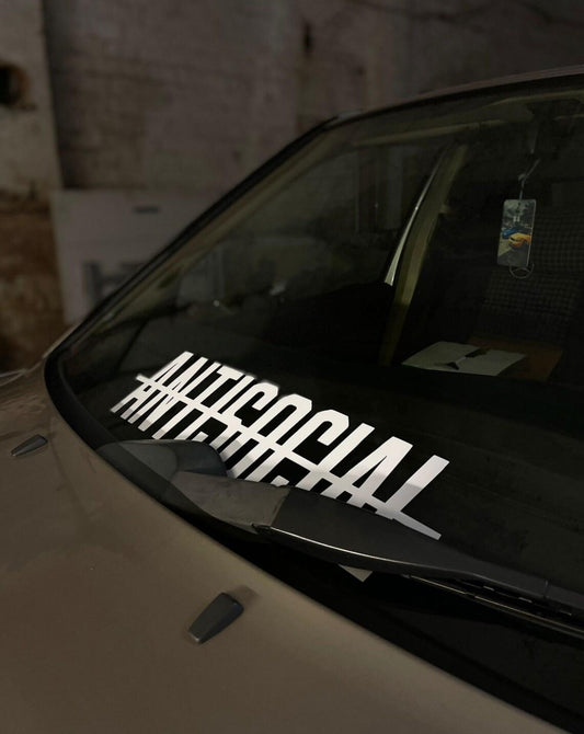 Antisocial Window Sticker