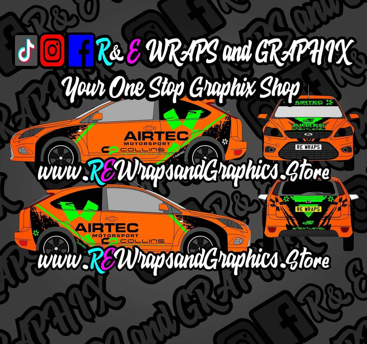 Ford Focus mk2 ST/RS Airtec / Collins Performance Graphic Kit