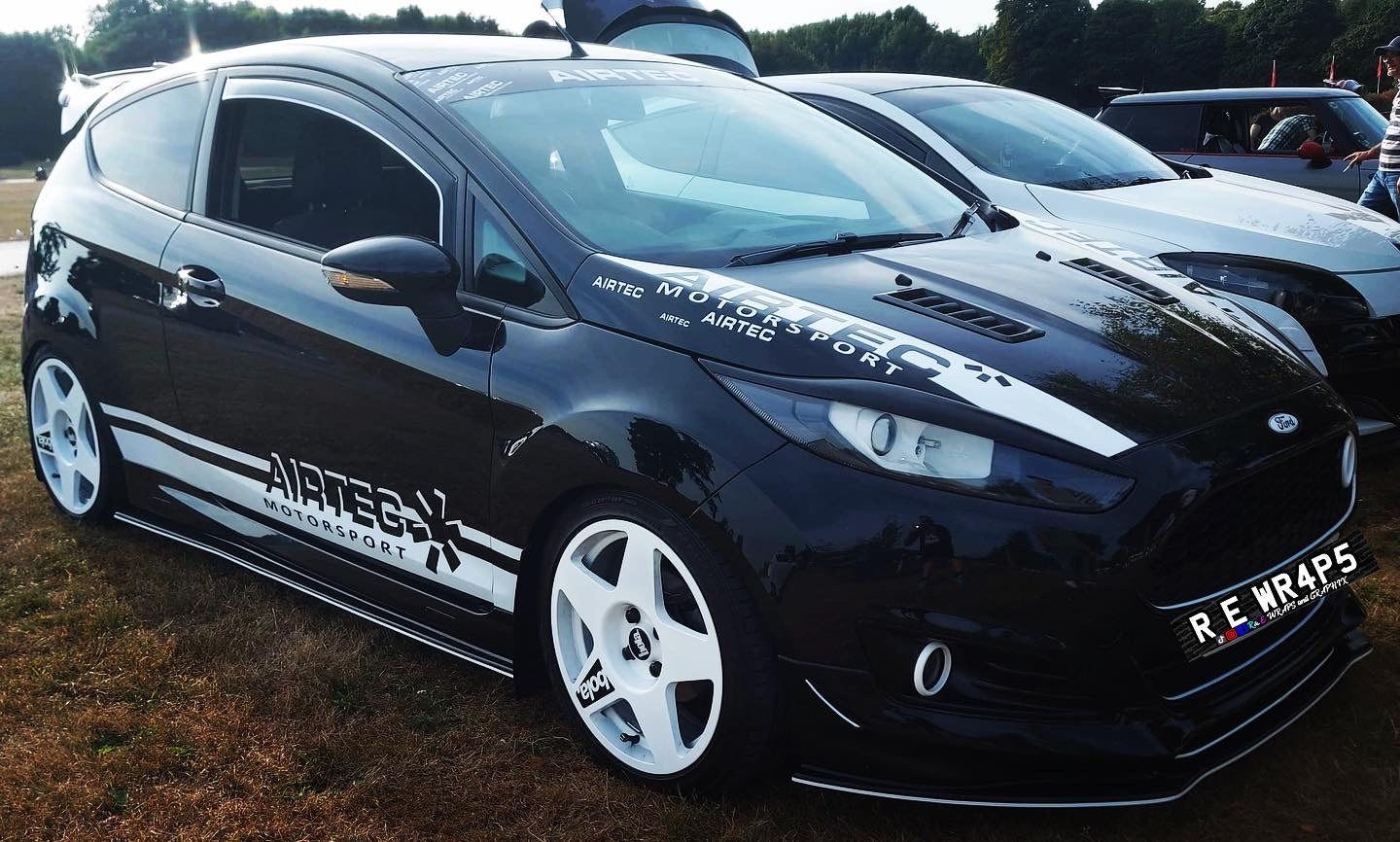 Ford Fiesta Airtec Lower Side Stripes + bonnet stripes
