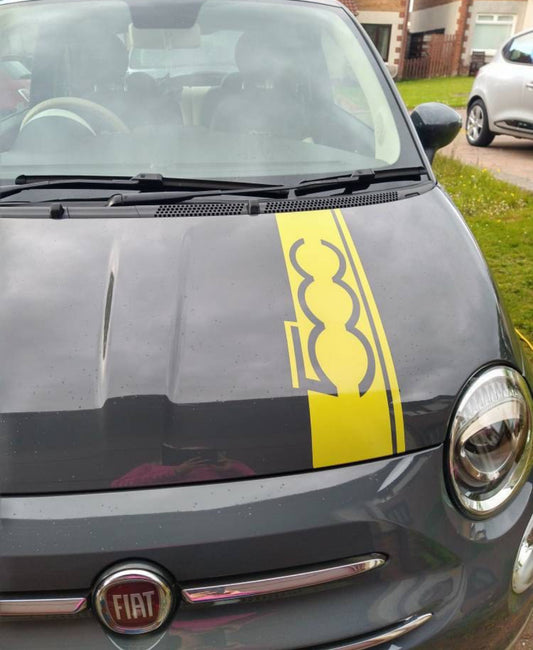 Fiat 500 Bonnet Stripes