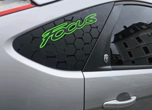 Honey Comb Focus ST MK2 Side Window Stickers(5-door)