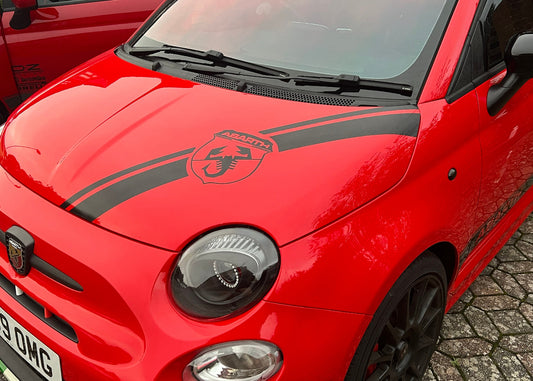 Fiat 500 Abarth Bonnet Stripes