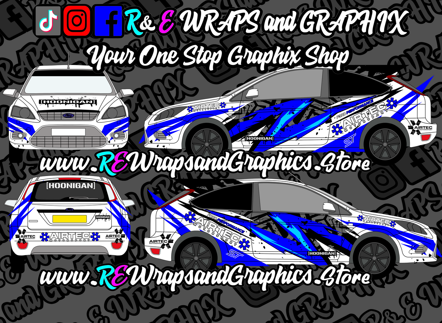 Ford Focus ST/RS Airtec Graphic Kit