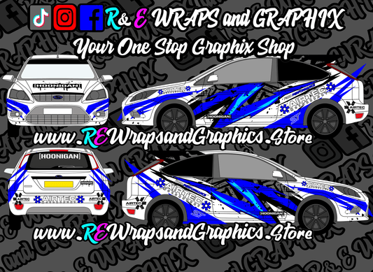 IMG-0238 - R&E Wraps and Graphics LTD - Ford Focus ST/RS Airtec Graphic Kit - airtec, airtec graphic kit, AIRTEC motorsport, ford, ford fiesta, ford focus, ford focus graphic kit, ford focus graphic kits, ford focus rs graphic kit, ford focus st, ford focus st graphic kits, Ford Graphic Kits