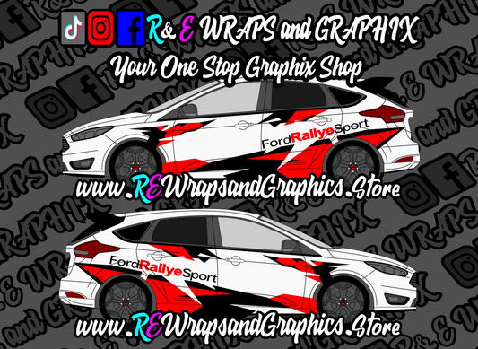 Ford Focus ST/RS MK3 Rallye Sport Graphic Kit