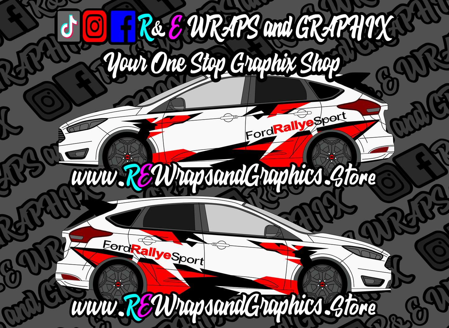 RalleSprotfocusDESIGN_eca40425-ce57-4741-a13f-ec2c5f687593 - R&E Wraps and Graphics LTD - Ford Focus ST/RS MK3 Rallye Sport Graphic Kit - ford, ford focus, ford focus st, Ford Graphic Kits, ford rallye sport
