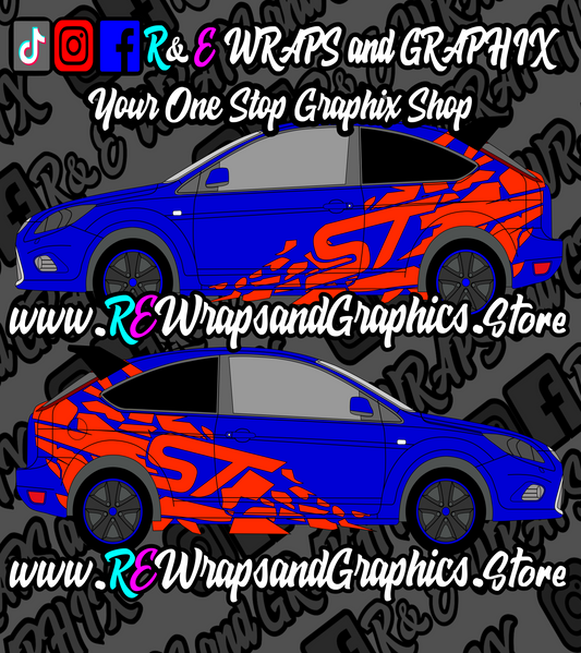 Ford Focus ST MK2 ST Graphic Kit