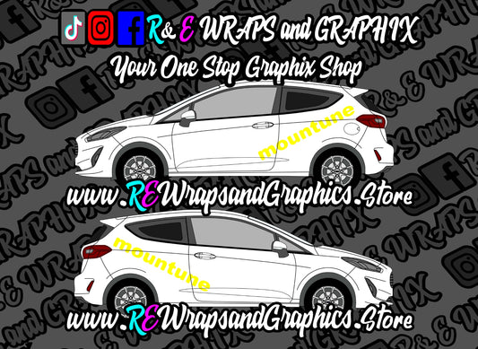 Ford Fiesta Mountune Side Decals