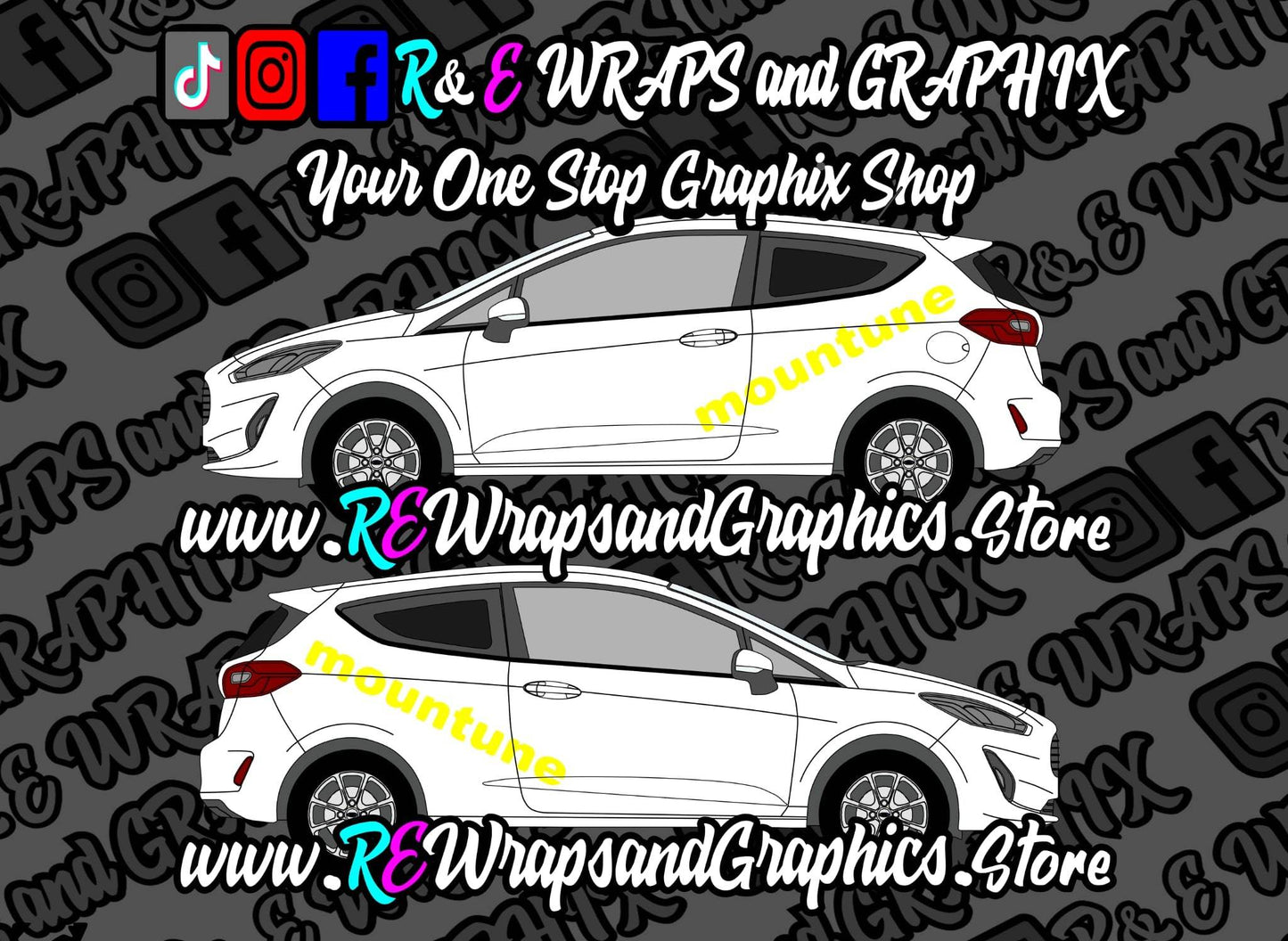 c523498e-97fe-4629-9f60-c9e5c2947c78 - R&E Wraps and Graphics LTD - Ford Fiesta Mountune Side Decals - Mountune