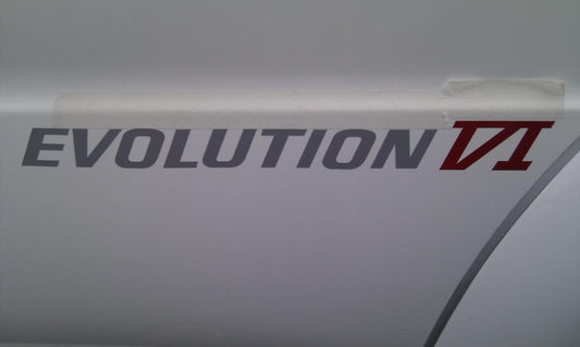 Mitsubishi Evolution 6 replacement side Decals
