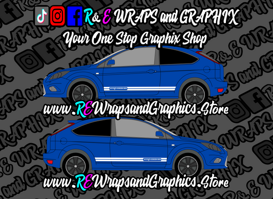 Ford Focus ST/RS mk2 Dreamscience Side Stripes