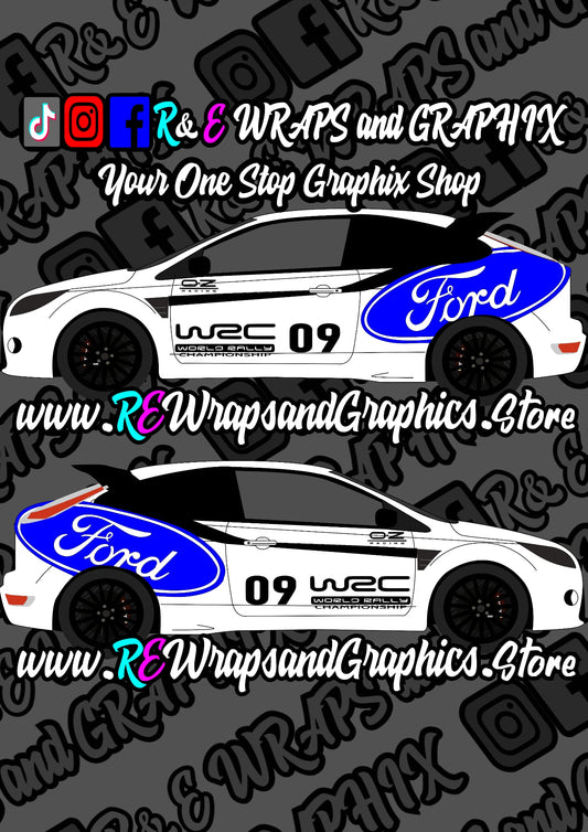 Ford Focus ST/RS WRC Graphic Kit