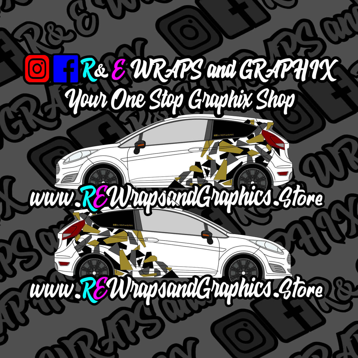 Ford Fiesta Urban Camo Graphic Kit