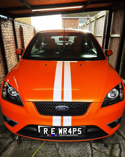 image_1c1a8ff6-99f8-445e-b155-ca00d80b094d - R&E Wraps and Graphics LTD - Ford Focus ST Racing Stripes - ford, ford focus racing stripe, racing stripes, st racing stripe