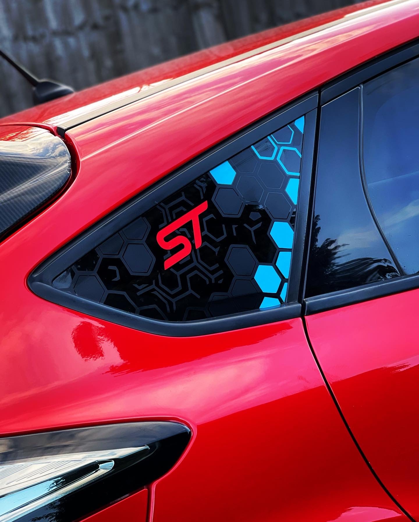 Honey Comb Focus ST MK3 Side Window Stickers