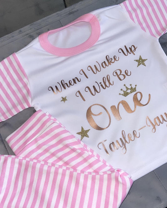 Infants Personalised Birthday Pyjamas | When I Wake Up I Will Be...