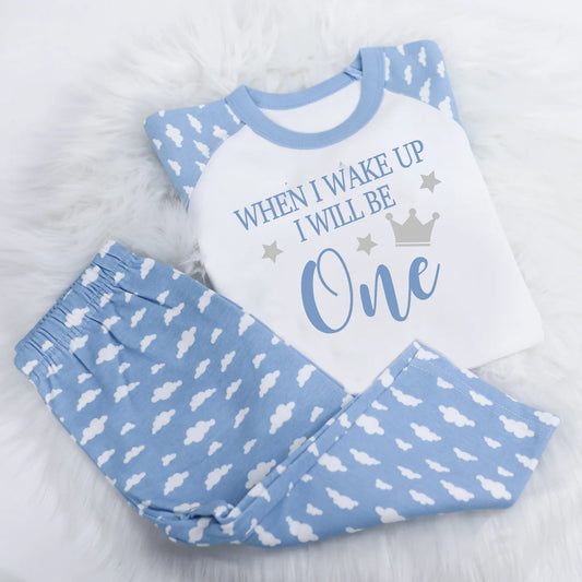Personalised When I Wake Up Birthday Cloud Pyjama Set