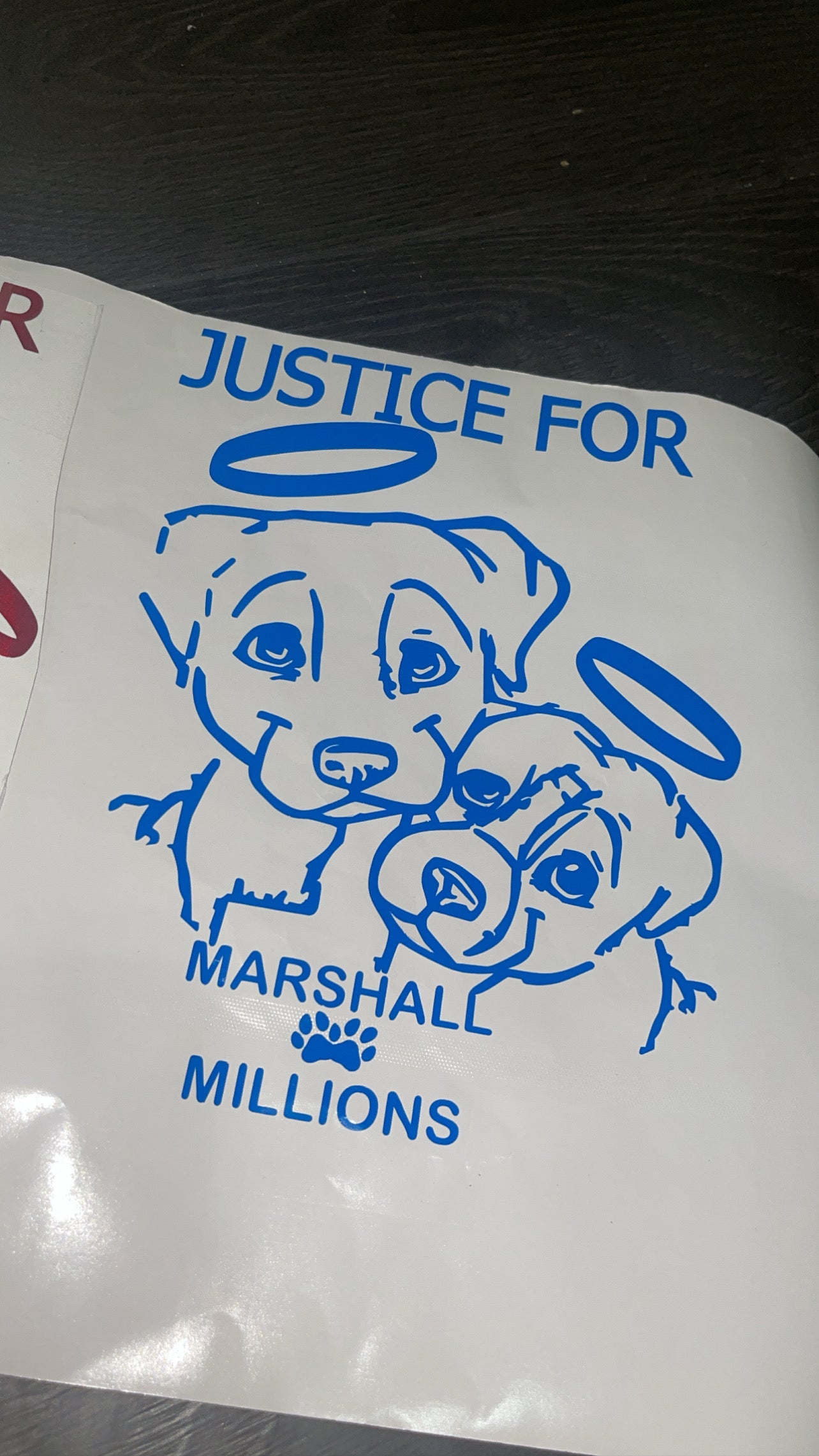 Justice For Marshall & Millions Sticker
