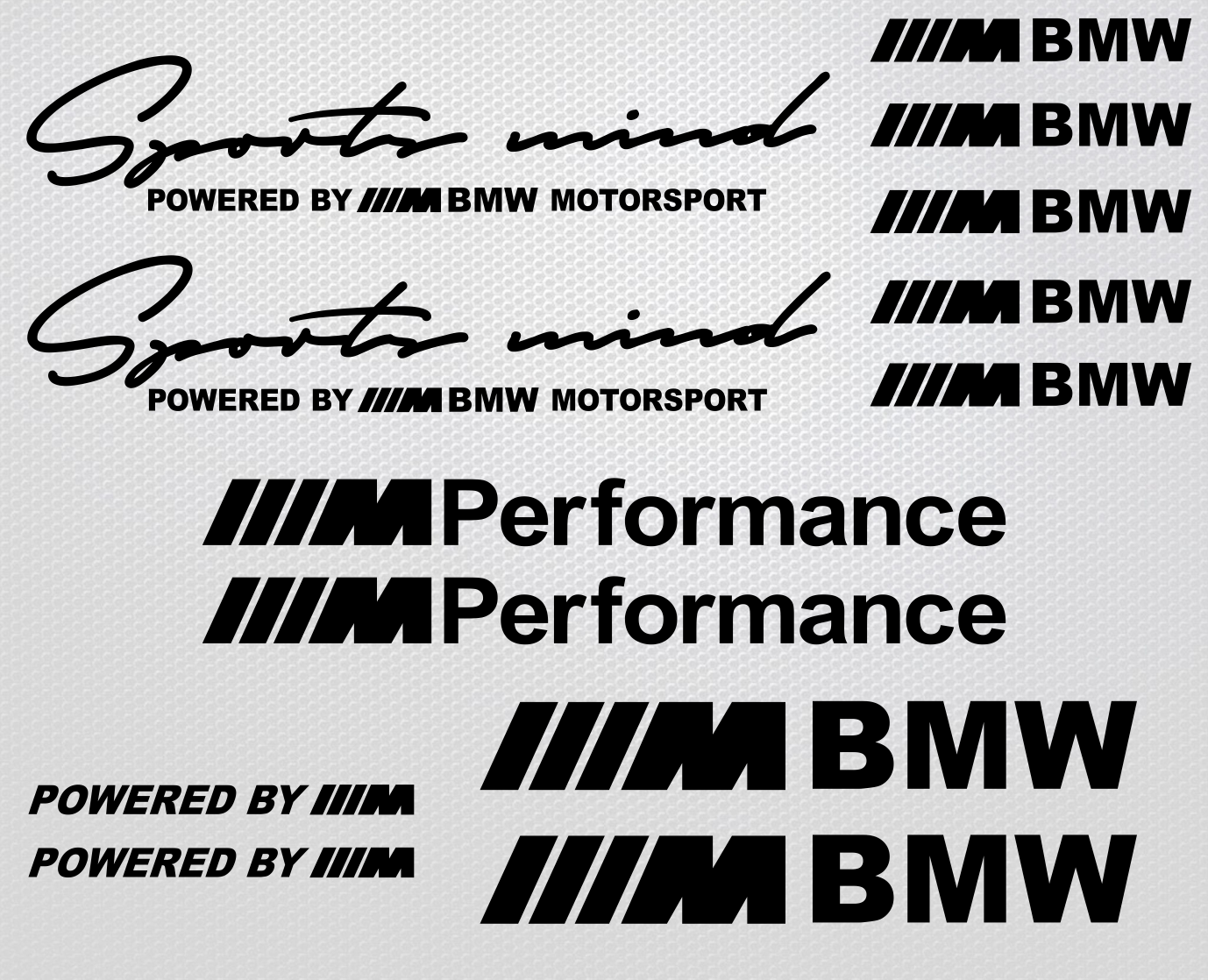 BMW Sports Mind sticker set