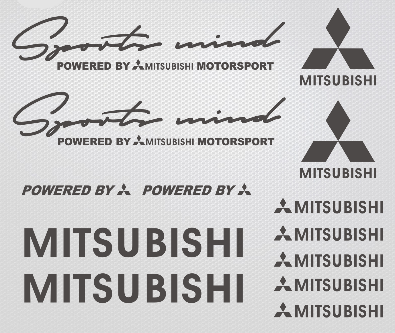 s-l1600_5d8dd0dd-a33f-4773-981d-162e26033c40 - R&E Wraps and Graphics LTD - Mitsubishi Sports Mind sticker set - EVOLUTION, Evolution IV, Lancer, mitsubishi, Mitsubishi Evolution VI, Mitsubishi Lancer, small stickers, stickers