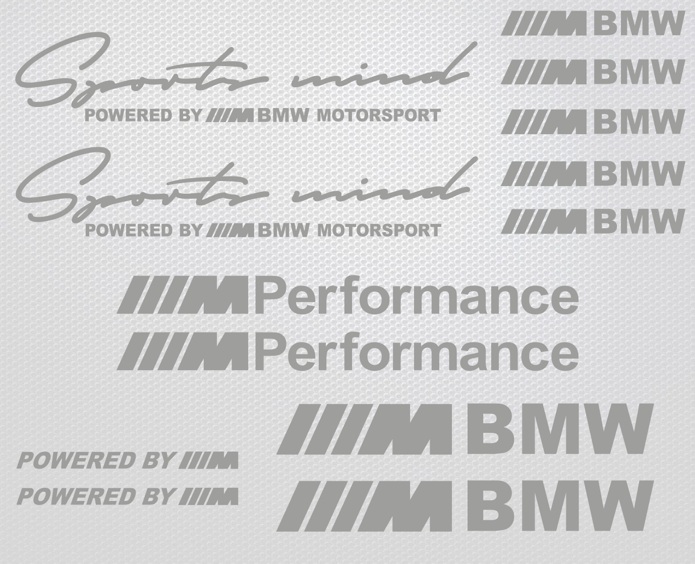 BMW Sports Mind sticker set