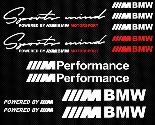 BMW Sports Mind sticker set