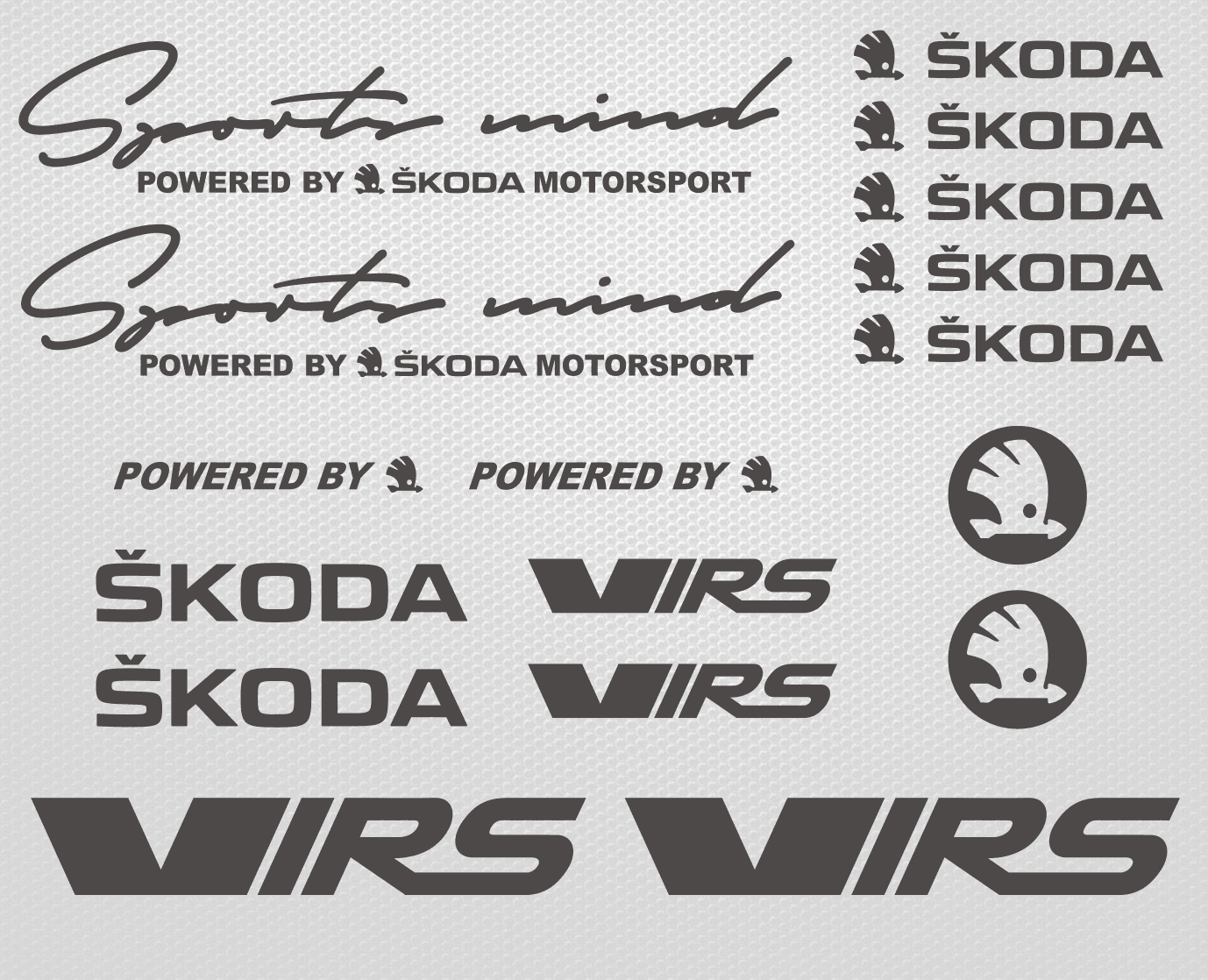 s-l1600_969c3a01-6a85-42f3-8c84-53221ef18249 - R&E Wraps and Graphics LTD - Skoda VRS Sports Mind sticker set - skoda, Skoda graphics, Skoda sport stickers, Skoda sticker bundle, Skoda vrs sticker set, small sticker, small stickers, Sports mind, Sports mind sticker set, stickers, vrs, Vrs stickers