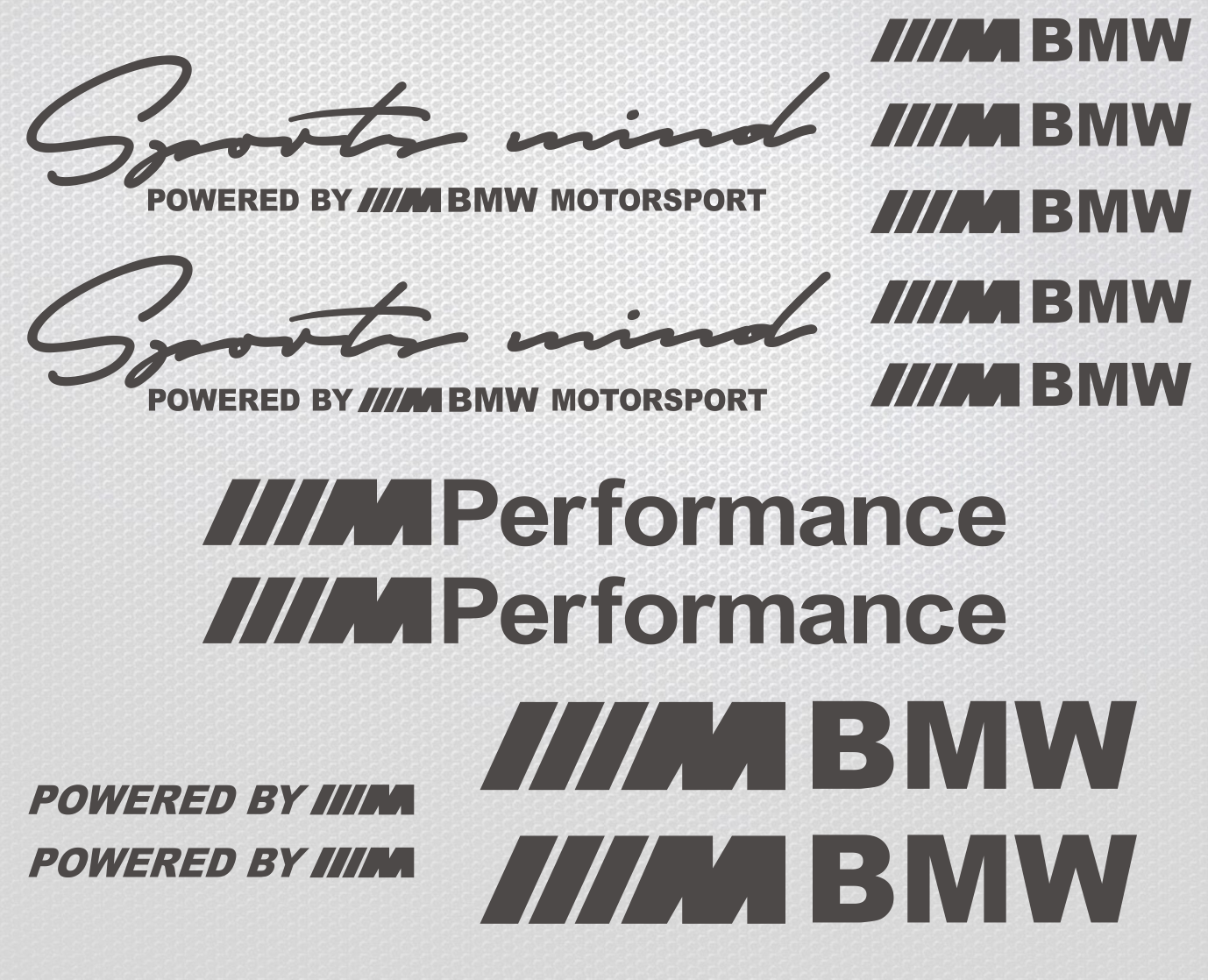 BMW Sports Mind sticker set