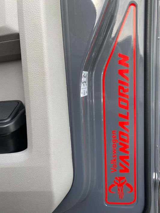 Volkswagen Transporter T5 inside Door Sticker "Star Wars Vandalorian"