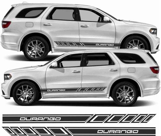 0010455_dodge-durango-side-stripes-decals-stickers_550 - R&E Wraps and Graphics LTD - Dodge Durango Side Stripes - 4x4, Dodge Ram, Durango, side stripes