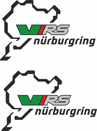 0012677_skoda-vrs-nurburgring-decals-stickers_550 - R&E Wraps and Graphics LTD - Skoda VRS Stickers X2 - Skoda, small stickers, vrs