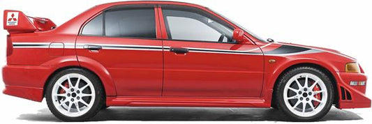 Mitsubishi Lancer EVO Evolution 6 Tommi Makinen Side Stripes