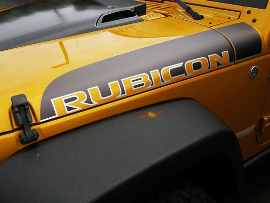 05aaa02b932647a83b29bc6d119b72a0 - R&E Wraps and Graphics LTD - JEEP Rubicon Bonnet Decals - 4x4, jeep, JEEP Wrangler