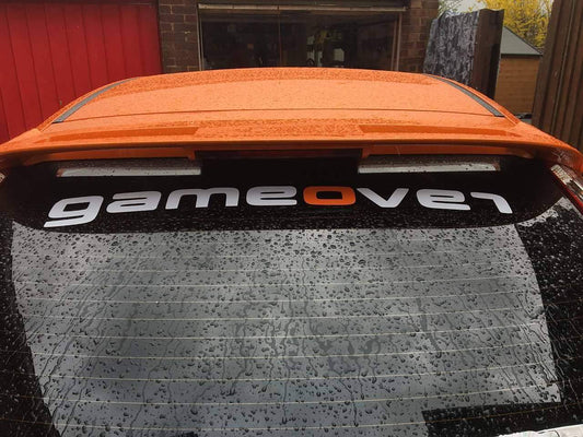 13116109_1594172107578211_7394564537455685507_o - R&E Wraps and Graphics LTD - GameOver Rear Window Stickers - game over window stickers, gameover, gameover stickers, revo, window stickers