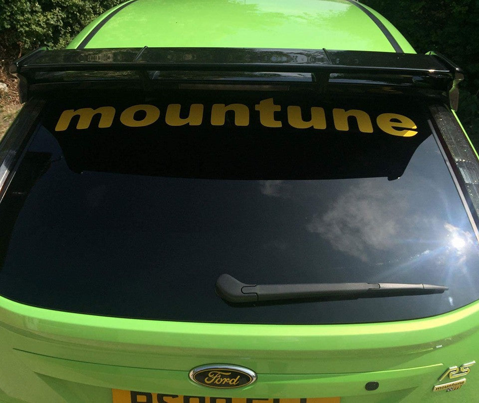 Mountune Rear Window Decal and Sunstrip