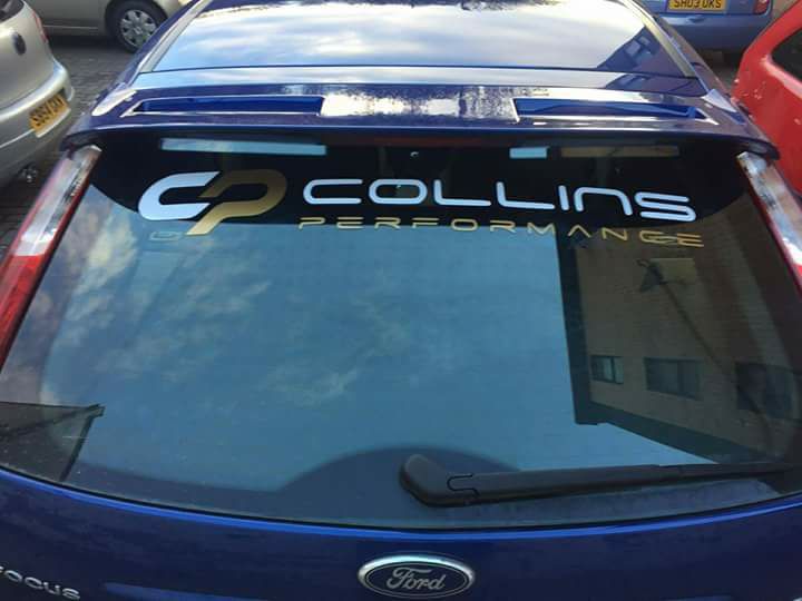 Collins Performance Rear Window Decal and Sunstrip