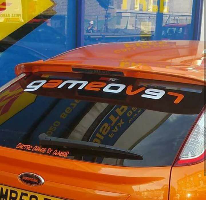 GameOver Rear Window Stickers