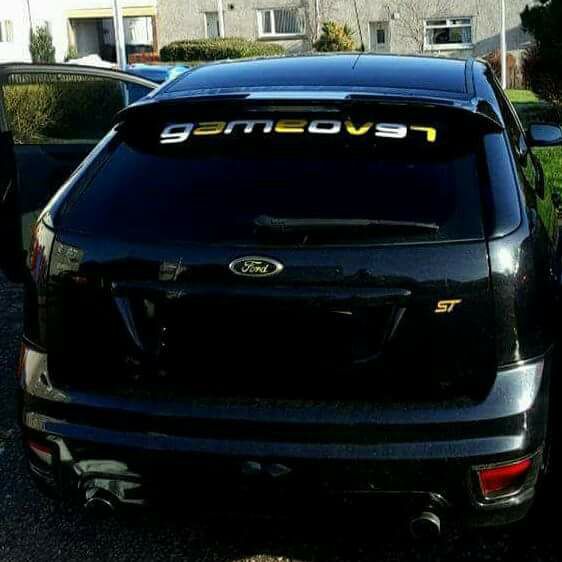 GameOver Rear Window Stickers