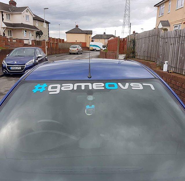 GameOver Rear Window Stickers