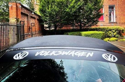278573869_655877549059861_2792987962373187215_n - R&E Wraps and Graphics LTD - Volkswagen brushed font Sunstrip - sunstrip, Volkswagen, VW