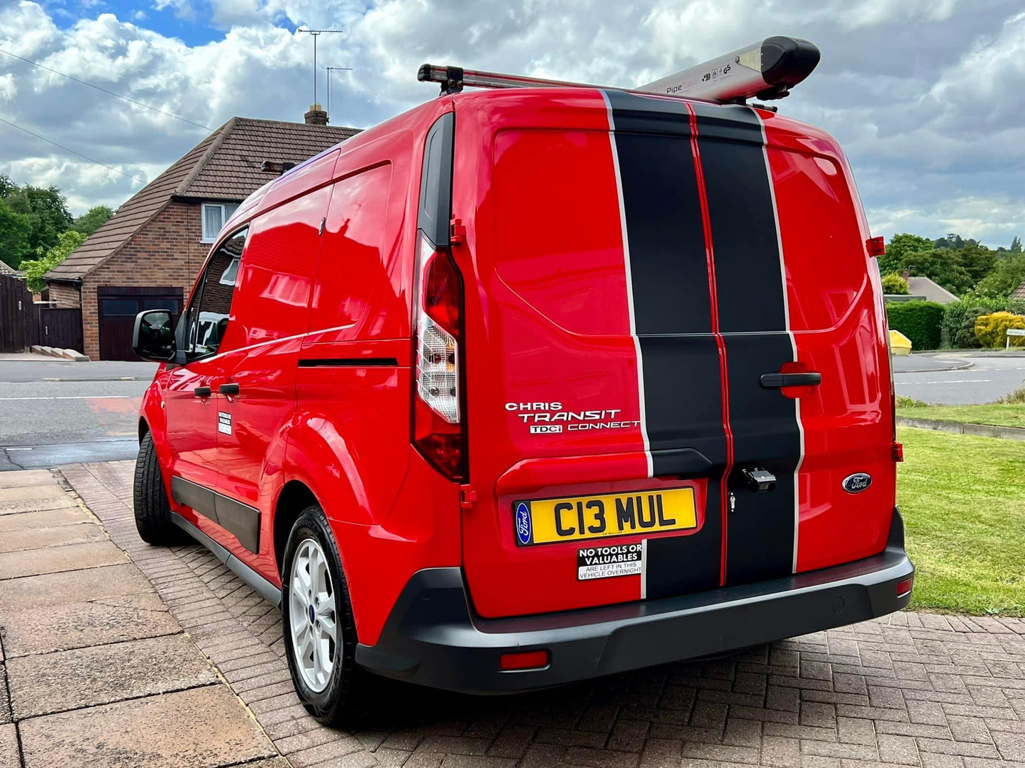 Ford Transit Connect Racing Stripes